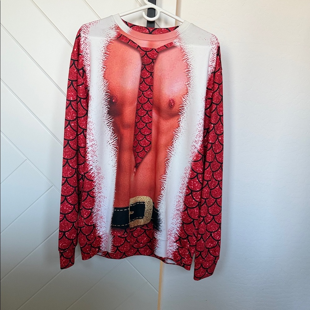 Red Santa Suit Long Sleeve Shirt